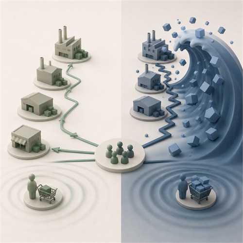 Bullwhip Effect illustration