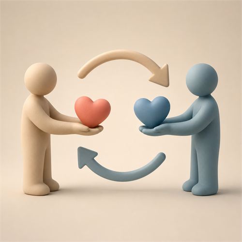 illustration av Reciprocitetsprincipen
