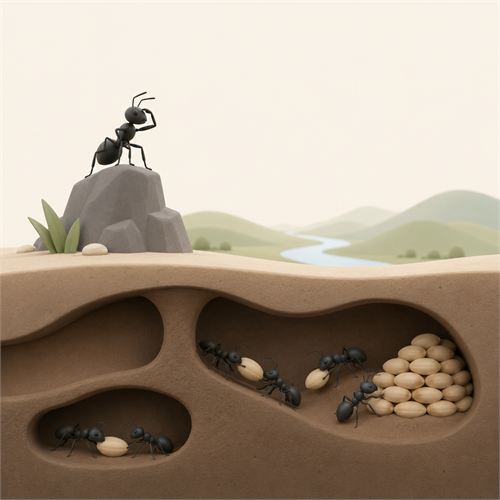 illustration av Latmyreeffekten
