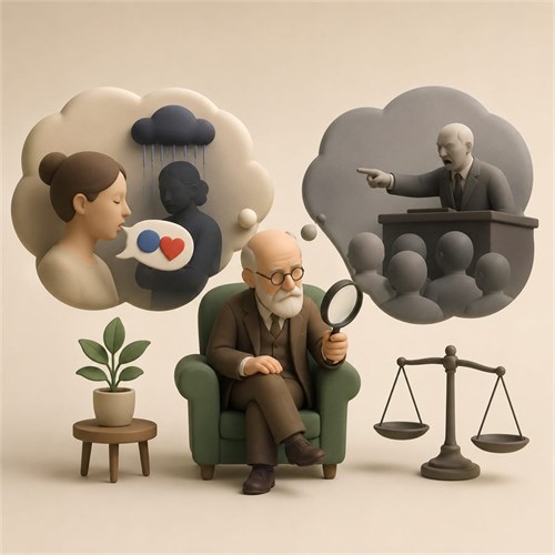 Freud's slip of the tongue illustration