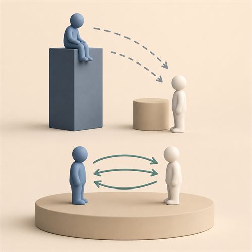 illustration av Kommunikationens disparitetseffekt